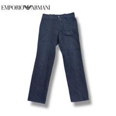 emporio armani ブラック　カーゴパンツ　ミリタリー