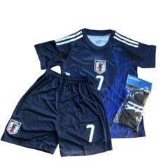 140cm　日本代表三笘薫選手7番子供サッカーユニフォーム　練習試合A268