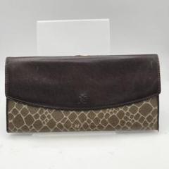 ニナリッチ　長財布　財布　ウォレット　がま口　ブラウン