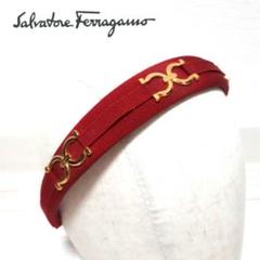 【美品】Ferragamo カチューシャ ガンチーニ ゴールド 金具