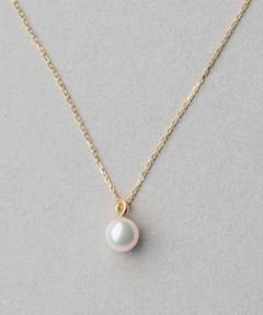 【初期価格値下げ】１８K、８㍉の美真珠&メレダイヤが光る三日月、セミアンティーク 初期価格値下げ】18K、8㍉の美真珠&メレダイヤが光る三日月