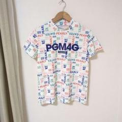 ★美品★2024年モデル PEARLY GATES　マルチカラー総柄モックネック ☆美品☆2024年モデル PEARLY GATES マルチカラー総柄モック