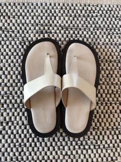 美品✨カミナンド✨CAMINAND✨サンダル✨23cm✨別注ベイクルーズ 別注》【CAMINANDO/カミナンド】LEATHER BUCKLE PLATFORM