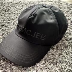 MONCLER ブラック ベースボールキャップ - メルカリ