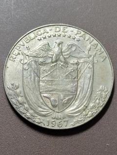 1977年 20バルボア 銀貨 ヌニェス・デ・バルボア