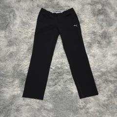【美品】PUMA GOLF ストレッチ テーパードパンツ L BLACK