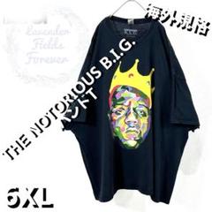 ノトーリアスBIGTシャツ大ラップヒップホップ黒ギャングスタ6XLアメリカ古着