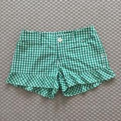 Barbie golf グリーンチェック ショートパンツ 1 パーリーゲイツ
