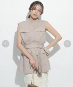 【新品・未使用】JUSGLITTY ニットツィードベスト モカ 新品・タグ付き】JUSGLITTY ニットツィードベスト モカ - メルカリ