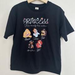 女の子　130 半袖　Tシャツ　リトシー　プリンセス　ディズニー　黒