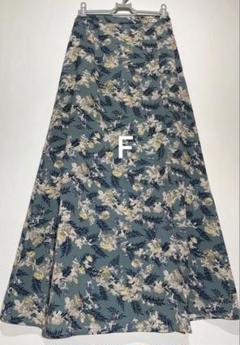 Ungrid スリット入りフレアロングスカート　S M L F 春夏　綺麗色