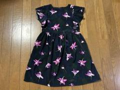 べべ　華やか光沢ワンピース　120