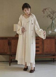 ジャケット・アウター Acka volume sleeve trench coat acka】volume sleeve trench coat