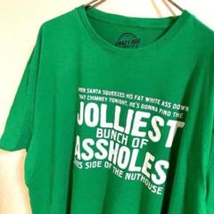 CRAYZY DOG TシャツJOLLIEST ASSHOLES グリーン2XL