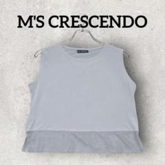 M'S CRESCENDO ノースリーブシャツ タンクトップ (F) グレー系