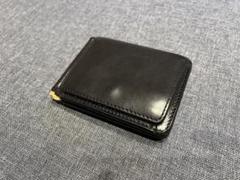 未使用級✨Rotar マネークリップ レザー ブラック 二つ折り コインケース ROTAR（ローター）】Leather band wallet 財布 レザーウォレット