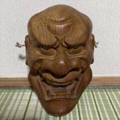 【希少 伝統工芸】般若 一刀彫 お面 能面 木彫り 神楽面 希少 伝統工芸】般若 一刀彫 お面 能面 気に入り 木彫り 神楽面