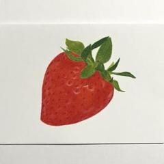 色鉛筆画(原画)13.5×19cm いちご