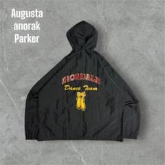 USA製古着Augustaオーガスタブラックアノラックパーカーダンスチームコラボ