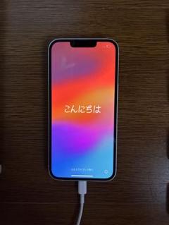 【美品】iPhone13 128GB スターライト SIMフリー 箱付き91%