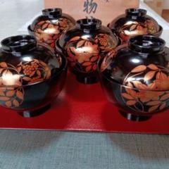 新着入荷の通販 シエル様値下げ！煮物椀お茶事5客高蒔絵(粟穂とうずら豪華❗️ 工芸品