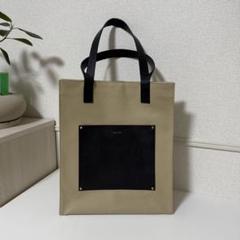 未使用　CULLNI クルニ　キャンバスレザートートバッグ グレージュ 2025年最新】CULLNI メンズ トートバッグの人気アイテム - メルカリ