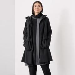 【極美品】コイビトミサキ/変形フレアフーデッドロングコート/ブラック 極美品】コイビトミサキ/変形フレアフーデッドロングコート/ブラック