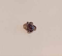 SAAD ピアス ガーネット silver925