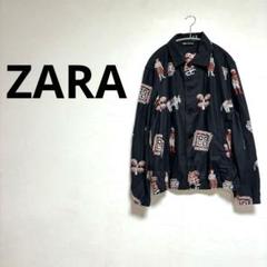 ZARA ザラ 花柄 和柄 刺繍 マオカラー ジャケット コート Sサイズ