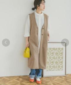 ITEMS URBANRESEARCH フェイクスエードロングジレのサムネイル