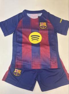 110cmバルセロナ新モデル　背番号無し　子供サッカーユニフォーム