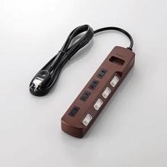 エレコム　雷ガードタップ T-BR02-2420BR T-02-24BRシリーズ