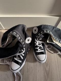 韓国限定CONVERSE ブラック ハイカット スニーカー 7.5 (US) 韓国限定CONVERSE ブラック ハイカット スニーカー 7.5 (US)