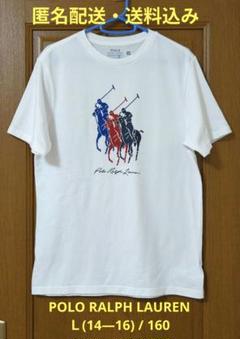 【POLO RALPHLAUREN シンプルロゴＴシャツ Ｌ / 160】