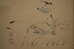 真作/楳僊/茸採/桐共箱付/布袋屋掛軸HG-203 m78957385812_1.jpg?1714282079