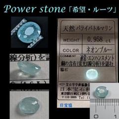 ◆大粒ネオンブルー0.958Ct◆鑑定済パライバトルマリン◆PARAIBA/指輪