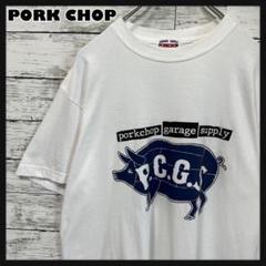 【希少XL】ポークチョップガレージサプライ☆両面ビッグロゴ Tシャツ♤632 希少XL】ポークチョップガレージサプライ☆両面ビッグロゴ T