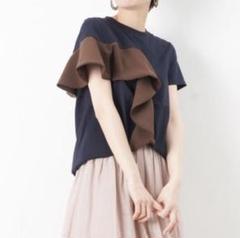 ↓未使用MARECHALTERRE(マルシャルテル）サイドフレア裾リブカットソー ↓未使用MARECHALTERRE(マルシャルテル）サイドフレア裾リブ
