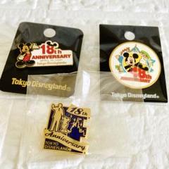 東京ディズニーランド　着工記念　記念バッジ ディズニー 刺繍缶バッ 東京ディズニーランド 記念 バッチの値段