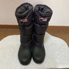 『未使用』HUNTER ハンター　キルテッドレッグ　スノーブーツ　キルティング HUNTER - 【らん様専用♪】ハンター スノーブーツ ♡の通販 by