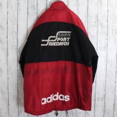 90's　adidas　アディダス　ゆるダボ　背中ロゴナイロンジャケット　銀タグ