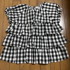 ポンポネット pom ponette ティアード ギンガムチェック140size
