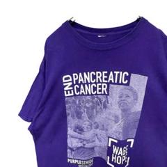 PANCREATIC CANCER ヴィンテージ　半袖 Tシャツ　パープル　XL