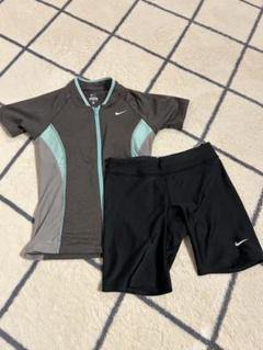 Nike スポーツ用水着 上下セット グレー/ターコイズ
