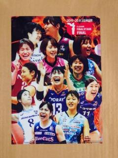 Vプレミアリーグ女子 直筆サイン入り ポスター 抽選当選品 女子