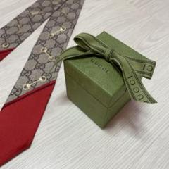 GUCCI GGパターン スカーフ レッド
