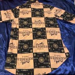 HERMES チェック柄 シャツワンピース