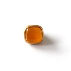 LUCAS JACK*オレンジ石付きマット仕上げリング