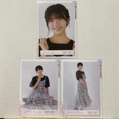 櫻坂46 2021年夏私服コーディネート衣装 生写真 田村保乃 ヨリ、座り、ヒキ