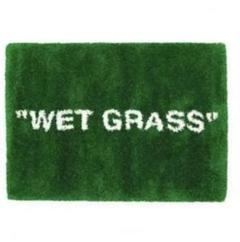 ikea virgil ablow \"wet grass\" ラグ Virgil Abloh Ikea Markerad Wet Grass Rug Green OFF White